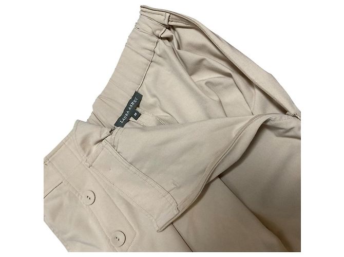 Autre Marque Laura Ashley gerade geschnittene Jerseyhose Beige - Ansicht 5