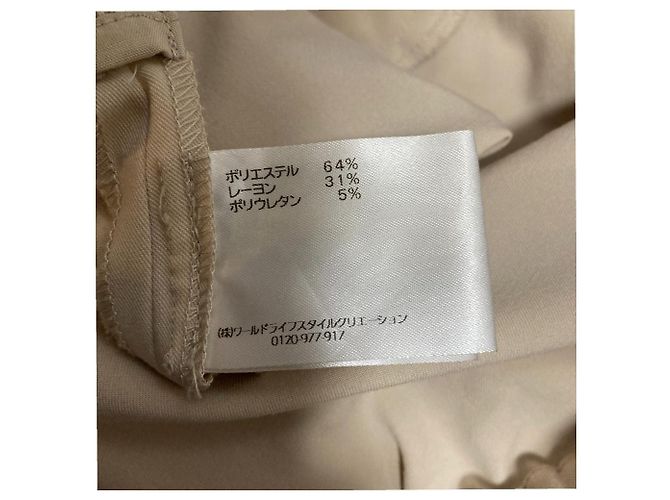 Autre Marque Laura Ashley gerade geschnittene Jerseyhose Beige - Ansicht 7