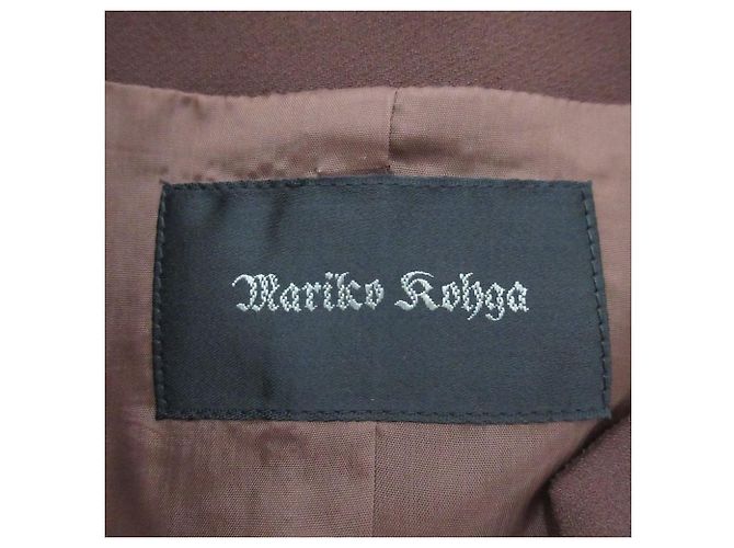 Autre Marque Completo abito e giacca senza colletto MARIKO KOHGA Marrone - vista 14
