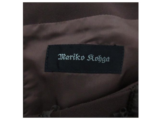 Autre Marque Completo abito e giacca senza colletto MARIKO KOHGA Marrone - vista 17