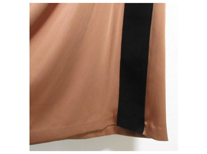 Autre Marque LE PHIL Light Satin Dress Kleid Braun - Ansicht 5