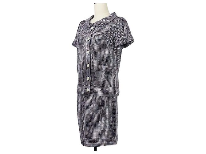 Conjunto de Tweed Chanel Púrpura - vista 2