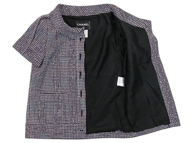 Conjunto de Tweed Chanel Púrpura - vista 5