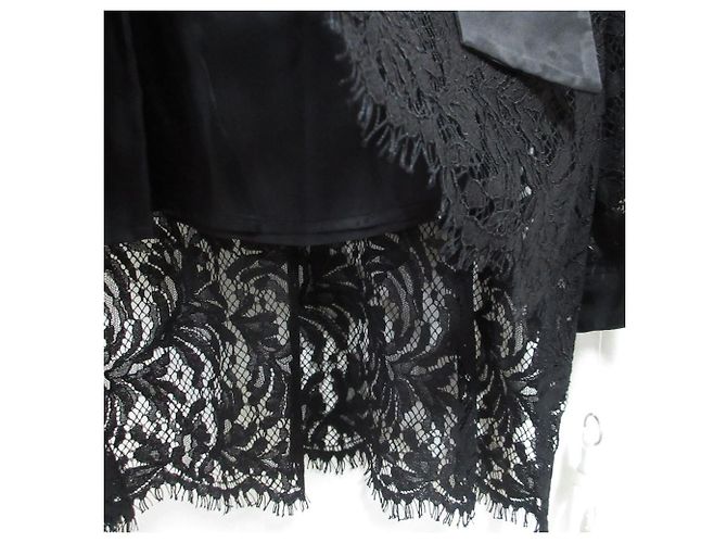 Autre Marque Camisa de manga larga de encaje REKISAMI Negro - vista 5