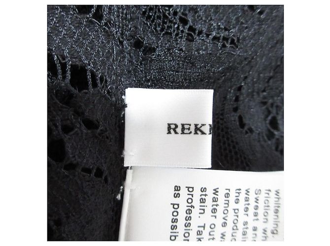 Autre Marque Camisa de manga larga de encaje REKISAMI Negro - vista 6