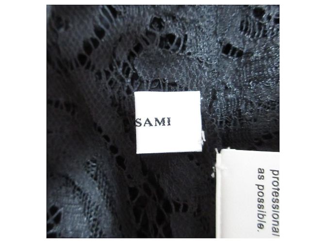 Autre Marque Camisa de manga larga de encaje REKISAMI Negro - vista 7