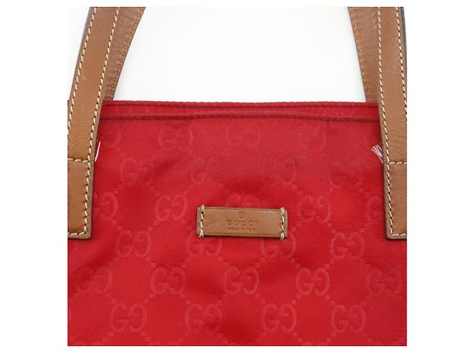 Borsa Boston Gucci Guccissima in Nylon Borsa a Mano in Nylon Rosso - vista 8
