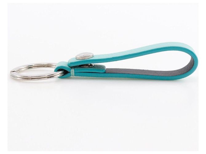 Tiffany & Co Portachiavi in metallo e pelle Tiffany Blu - vista 3