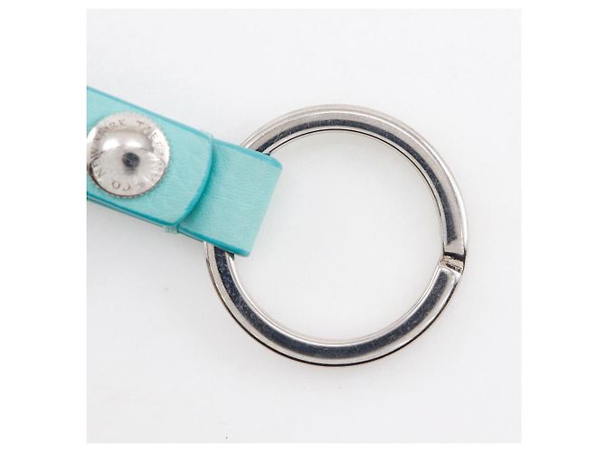 Tiffany & Co Portachiavi in metallo e pelle Tiffany Blu - vista 6