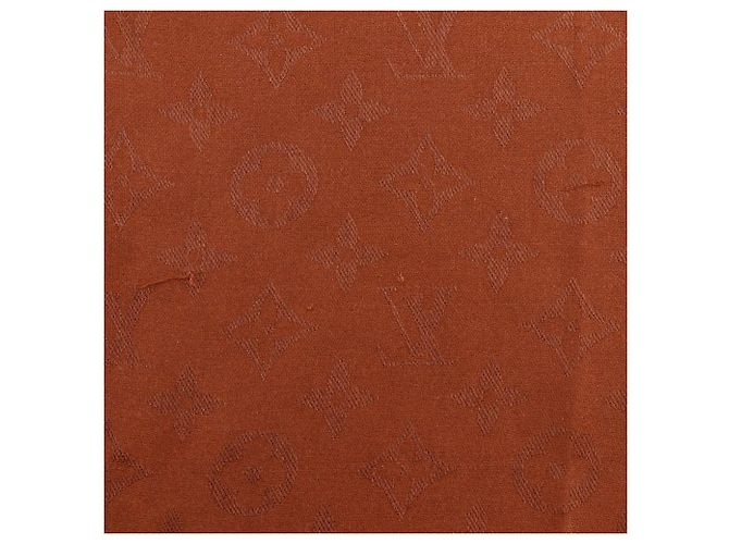 Stola in seta e lana Monogram Louis Vuitton Marrone - vista 10