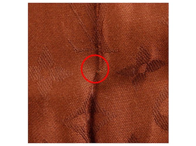 Stola in seta e lana Monogram Louis Vuitton Marrone - vista 6