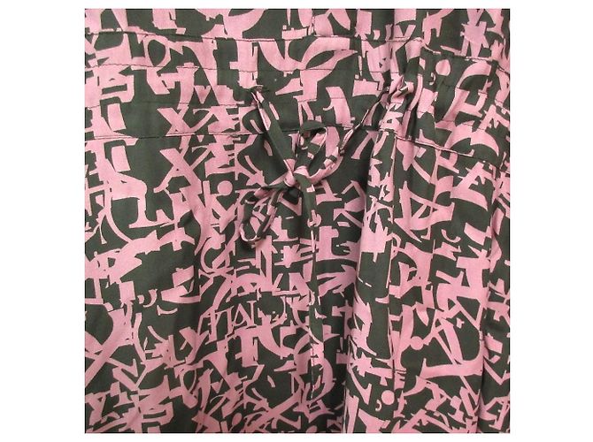 Autre Marque MAX&Co. Abito camicia lungo a maniche lunghe GLENDA Rosa Verde Cachi - vista 3