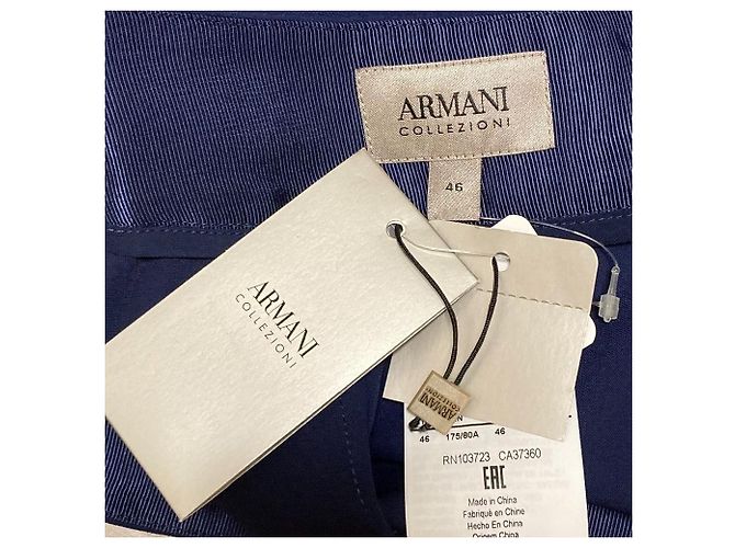 Falda stretch longitud rodilla Armani Collezioni Azul - vista 7