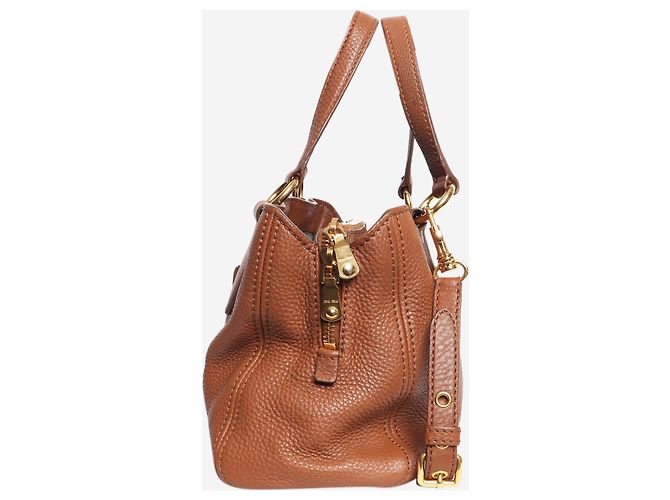 Miu Miu Borsa 2way in pelle marrone - vista 3