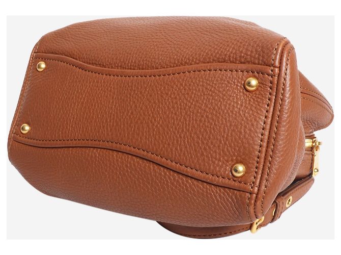 Miu Miu Borsa 2way in pelle marrone - vista 5
