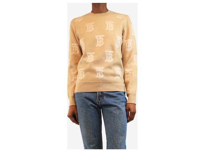 Burberry Pull TB Monogram Neutral - taille XS - vue 3