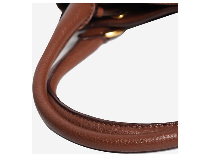 Prada Borsa con manico superiore in Vitello Daino marrone - vista 7