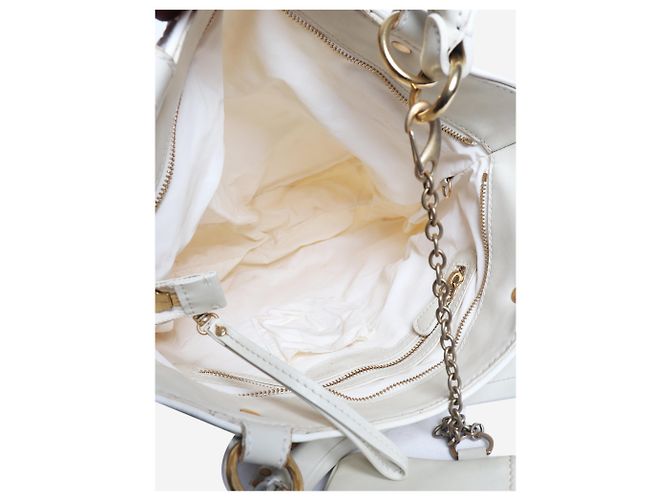 Stella Mc Cartney Borsa bianca in nylon con manico superiore Bianco - vista 8