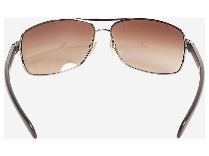 Prada Silberne Vintage-Sonnenbrille - Ansicht 4