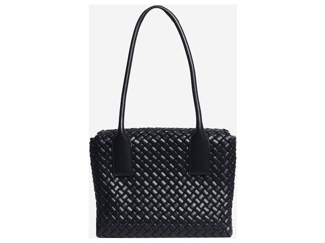 Bottega Veneta Borsa a tracolla Liberta in pelle Navy Nero - vista 3