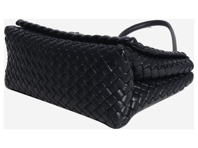 Bottega Veneta Borsa a tracolla Liberta in pelle Navy Nero - vista 4