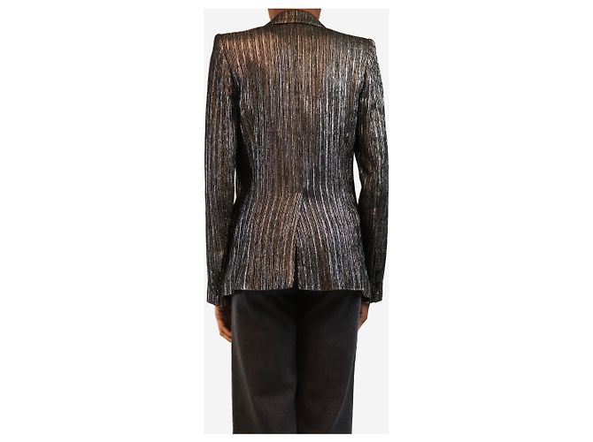 Isabel Marant Silberner Lurex-Blazer - size UK 8 - Ansicht 2
