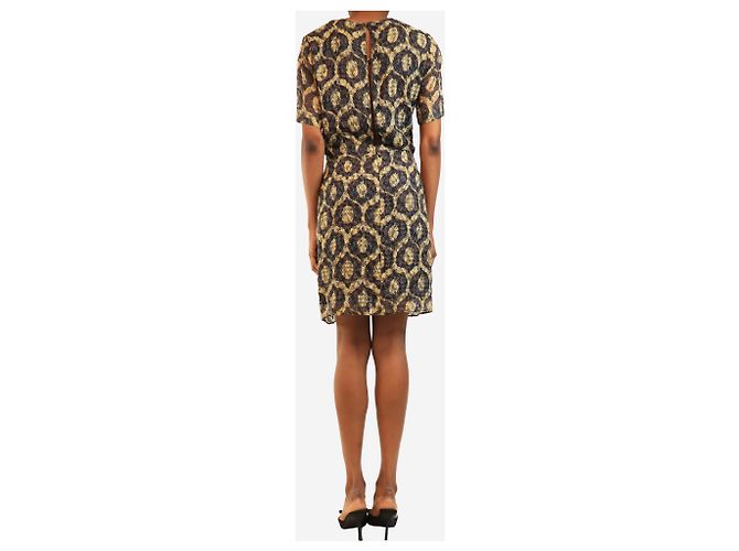 Isabel Marant Kurzes Kleid mit Multi-Kreis-Print - size UK 8 Mehrfarben - Ansicht 2