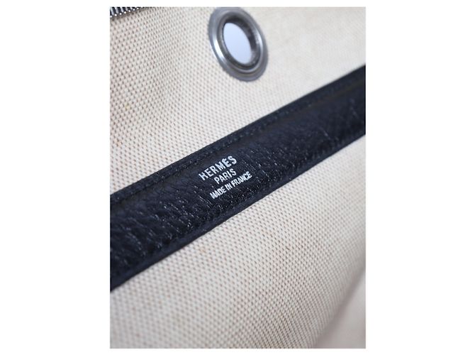 Hermès Borsa da Trasporto per animali nera e beige - vista 8