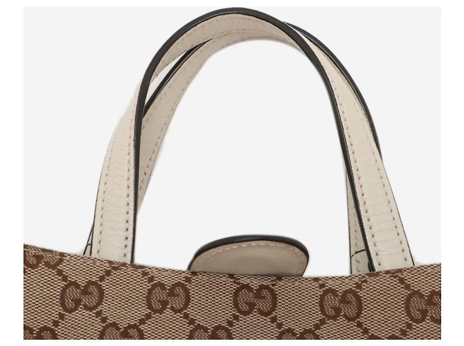 Gucci Borsa 2way Horsebit 1955 in canvas GG marrone - vista 13