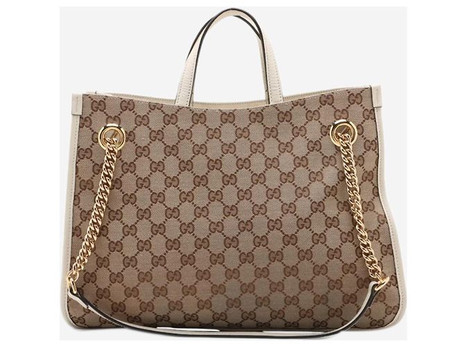 Gucci Borsa 2way Horsebit 1955 in canvas GG marrone - vista 2