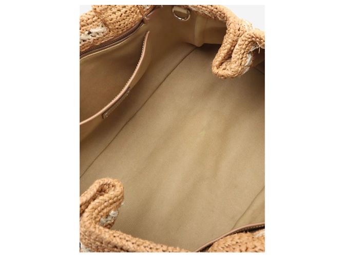 Prada Canapa Raffia Tote Bag Neutral - Ansicht 13