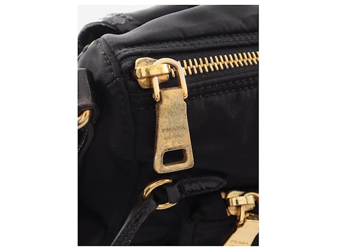Prada Borsa a tracolla in nylon nero - vista 11