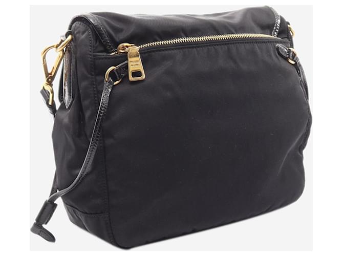 Prada Borsa a tracolla in nylon nero - vista 2