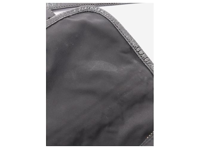 Prada Borsa a tracolla in nylon nero - vista 9
