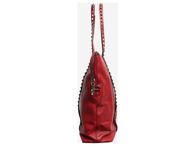 Valentino Sac cabas en cuir Red Rockstud Rouge - vue 2