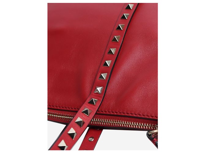 Valentino Sac cabas en cuir Red Rockstud Rouge - vue 5