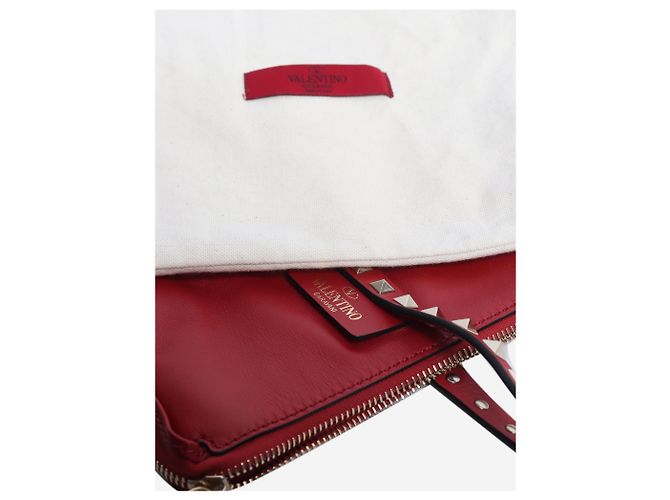 Valentino Sac cabas en cuir Red Rockstud Rouge - vue 9