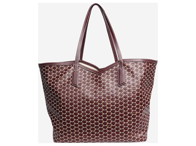 Moynat Tote PM Burgundy M Bordò - vista 3