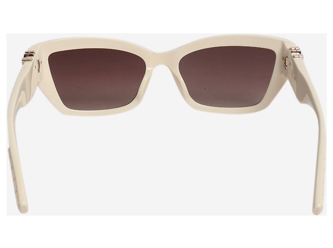 Chopard Cat-Eye-Sonnenbrille in Creme Roh - Ansicht 4