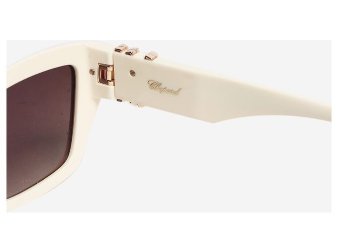 Chopard Cat-Eye-Sonnenbrille in Creme Roh - Ansicht 5