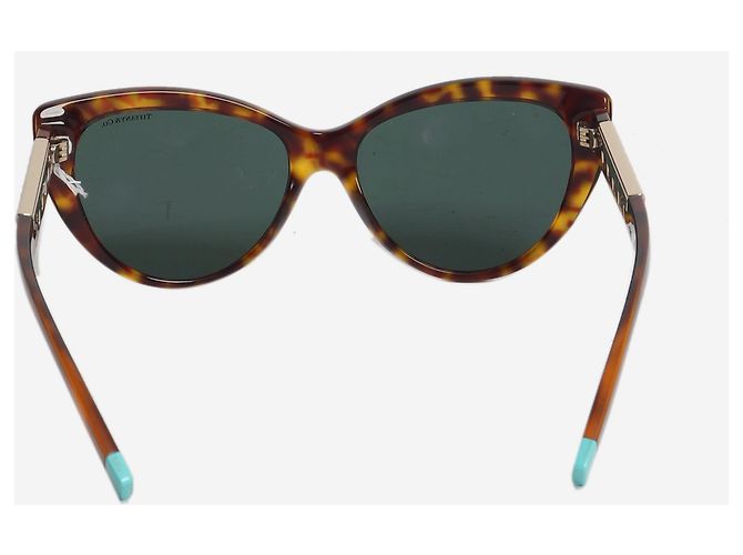 Tiffany & Co Brown TF4196 tortoise shell sunglasses - view 4