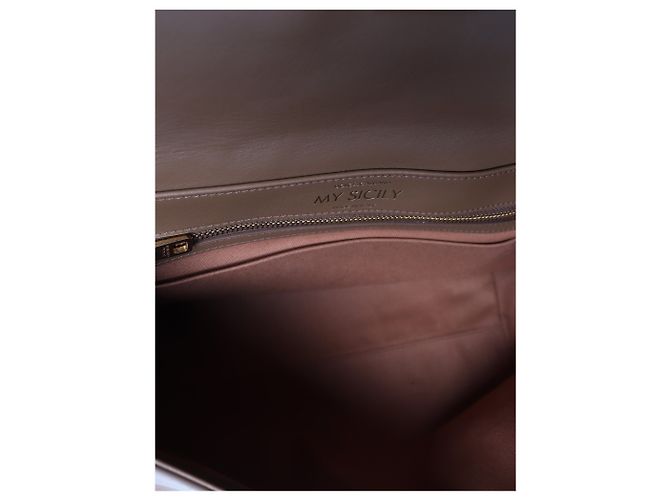 Dolce & Gabbana Borsa a tracolla in pelle My Sicily marrone - vista 11