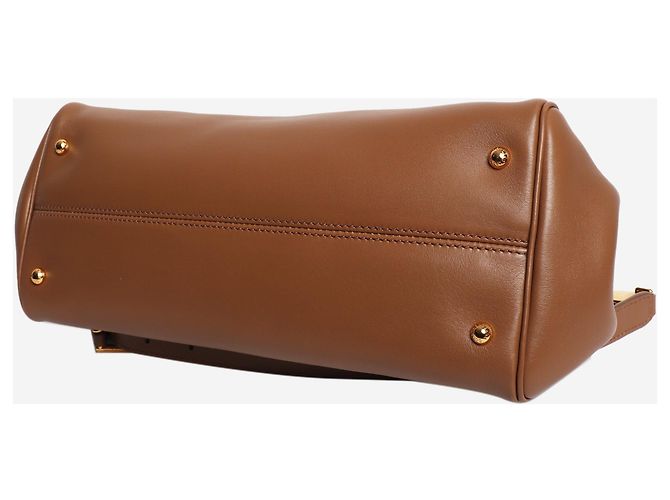 Dolce & Gabbana Borsa a tracolla in pelle My Sicily marrone - vista 6