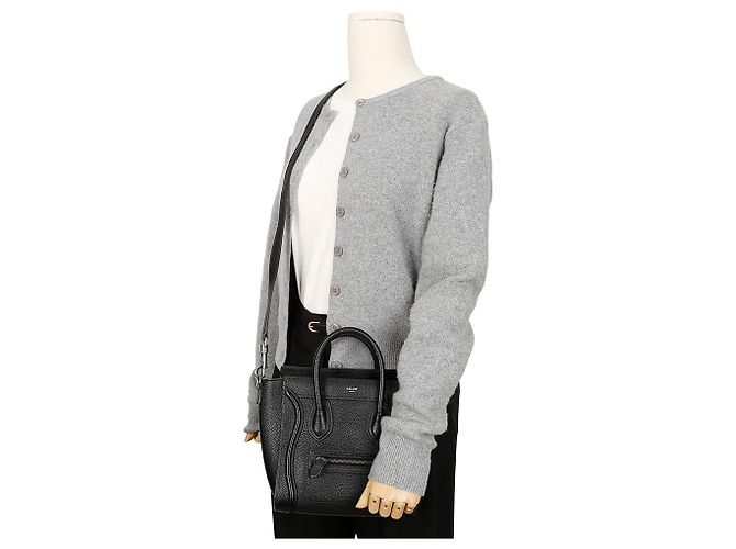 Céline Borsa a Spalla Nano Tote Nero - vista 10