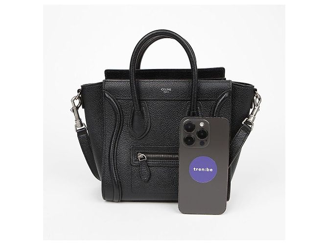 Céline Borsa a Spalla Nano Tote Nero - vista 8