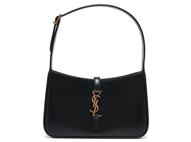 Saint Laurent Borsa a tracolla Cassandra Monogram LE Small Hobo Nero - vista 2