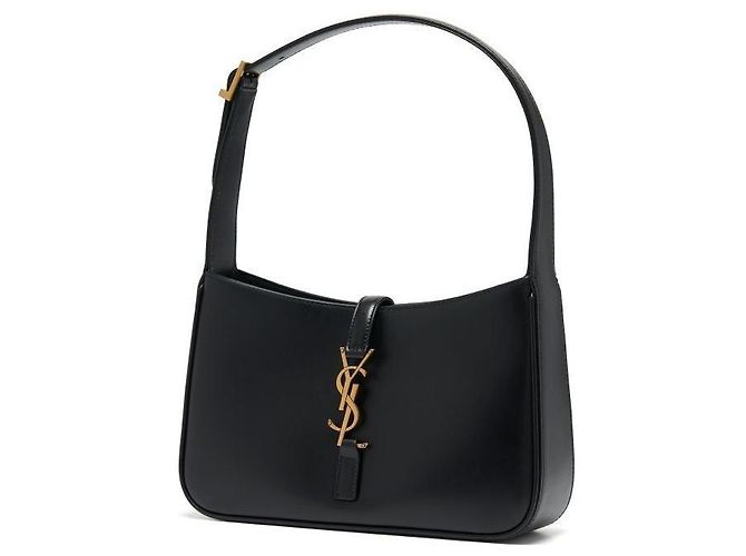 Saint Laurent Borsa a tracolla Cassandra Monogram LE Small Hobo Nero - vista 4