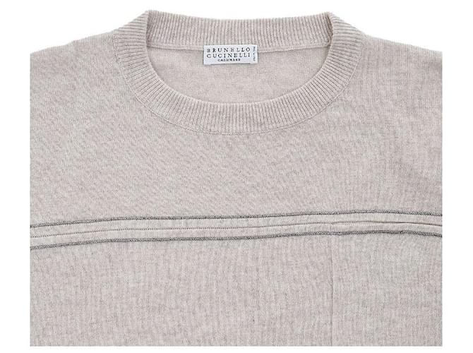 Brunello Cucinelli Kaschmir-Strickware für Damen Silber - Ansicht 3