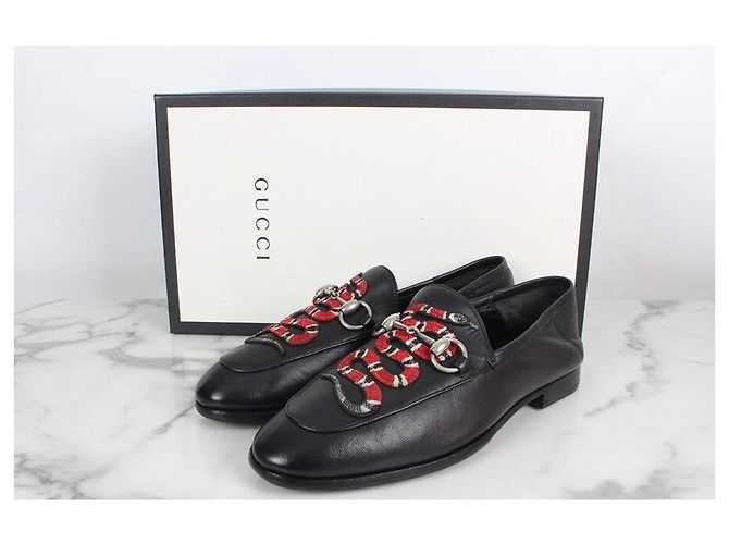 Gucci Mocassini in pelle con morsetto e stampa pitone Multicolore - vista 2