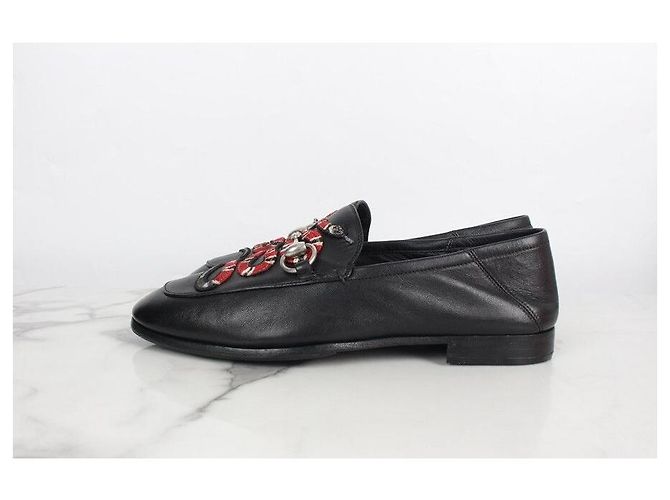 Gucci Mocassini in pelle con morsetto e stampa pitone Multicolore - vista 5